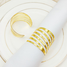 酒店西餐厅条条金色餐巾环餐巾圈 金属餐巾扣口布圈毛巾环批发 19707049954_705575376.230x230.jpg