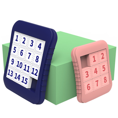 Children's digital Huarongdao primary school students' educational puzzle toy sliding puzzle plastic digital puzzle board