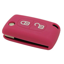 厂家生产批发遥控钥匙包硅胶钥匙保护套适用于标致汽车两键钥匙