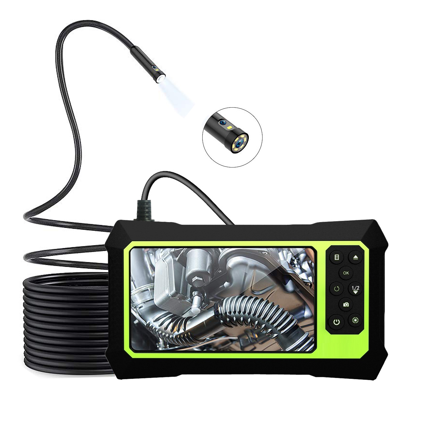 New products 1080P single/Dual Camera 5.5/8MM The Conduit Automobile Service 4.3 Industry Endoscope