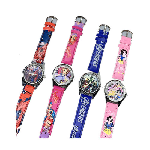 Children's Ice and Snow Theme Watch Box Set with Cartoon Watch and Gift Box