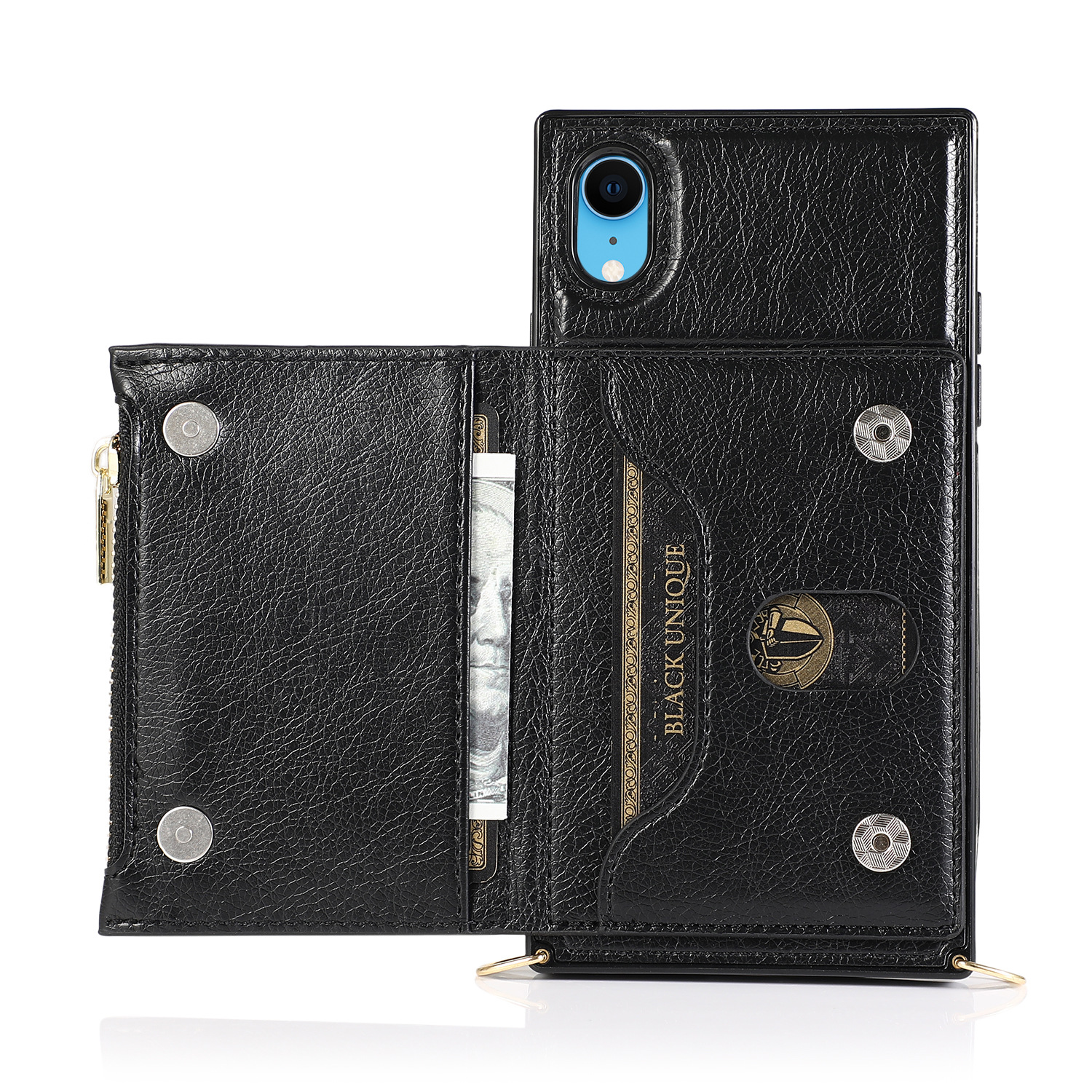 Crossbody Phone Case For Iphone 13 Wallet Protective Leather Cover_voghion.com