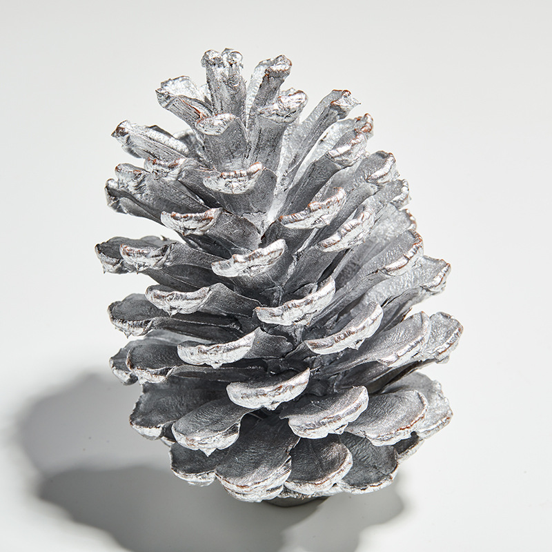 Navidad natural gran pinos dorados crema blanca accesorios de decoración de Navidad árbol de Navidad decoración colgante colgante