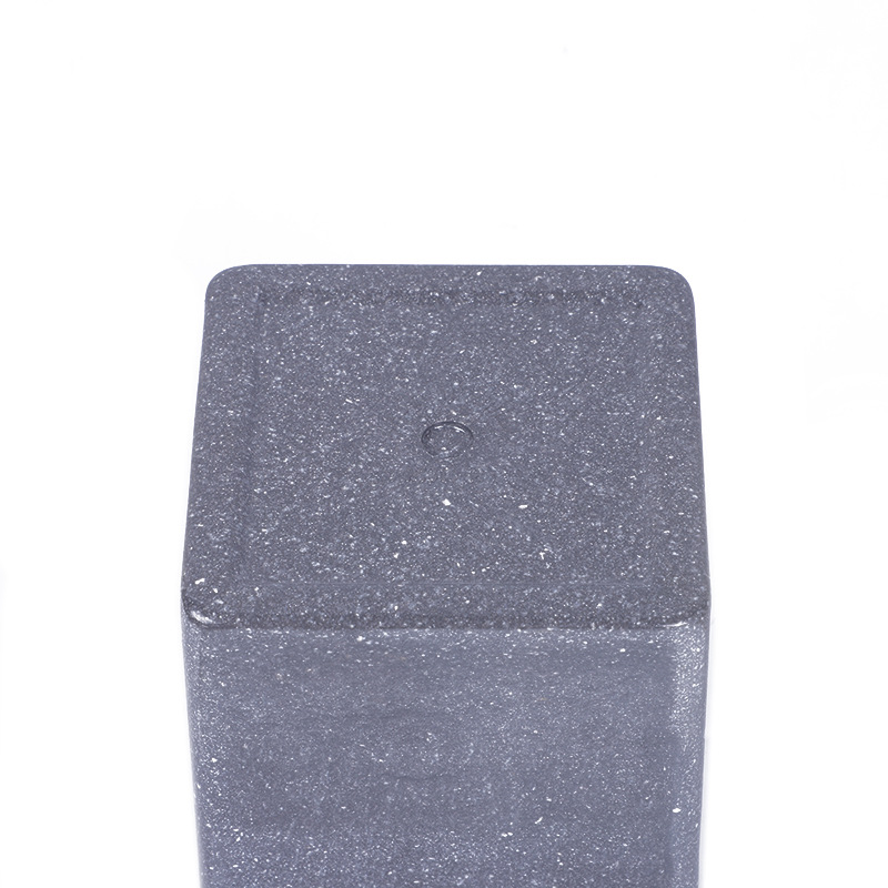 Wholesale of creative flower POTS, floor-standing vases, potted plant decorations, simple square melamine flower POTS for shopping malls and hotels detail image 8