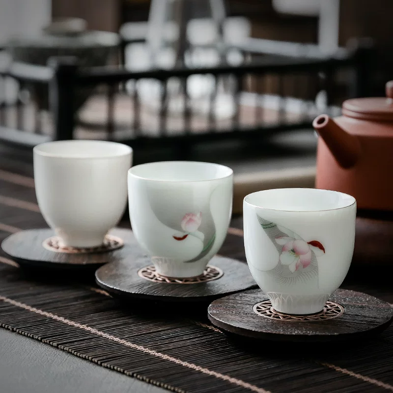 Синие-цветные чаи Lu Jade porcelain чайная чашка керамическая чашка персональная чашка фарфоровая чашка одна чашка кунг-фу чашка