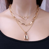 Accessory, retro chain, necklace, European style, simple and elegant design