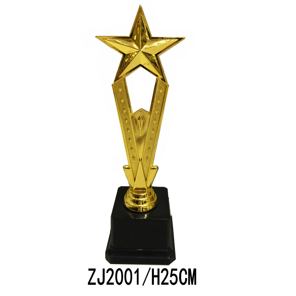 Manufacturers produce plastic trophies,...