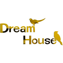 Dream House小鸟镜面墙贴3d立体 厂家直销无毒环保65cmX32cm 自粘