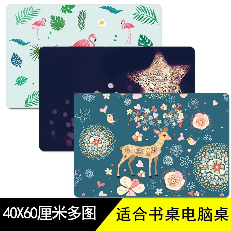 鼠标垫600×400动漫文艺小清新鼠标垫桌垫办公创意可爱简约超大|ms