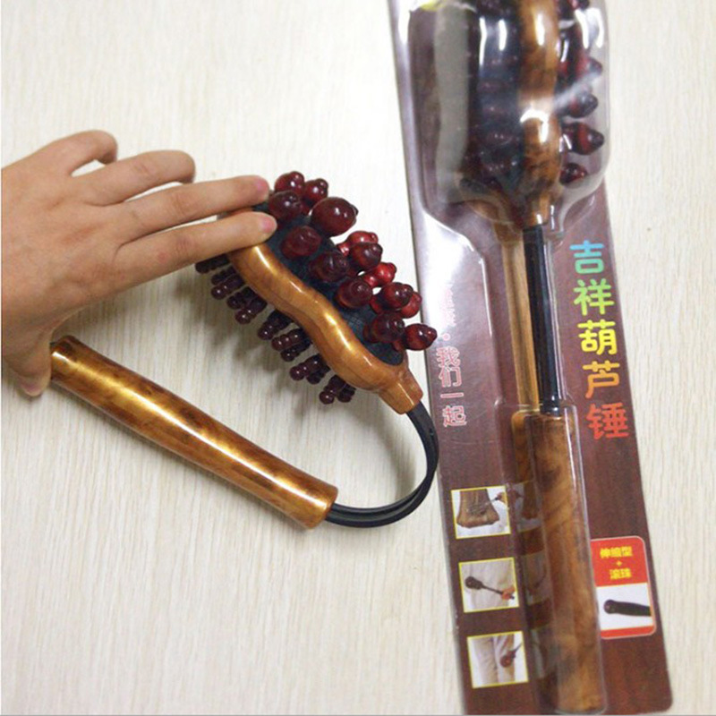 芭蕉款式按摩拍打锤活经络老人送礼品棒棒锤多功能木制颈肩敲打|ms