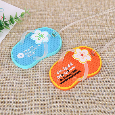 厂家批发pvc软胶行李牌吊牌 卡通创意可爱登机牌挂牌定做印刷LOGO|ms