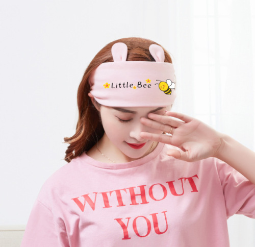 Embroidered hair tie face wash makeup hair tie yoga exercise hair tie windproof postpartum headscarf