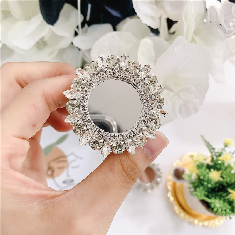 Artificial Gemstones, Alloy Material Solid Color Pattern Simple Style Classic Style Solid Color Artificial Gemstones Alloy     Phone Cases