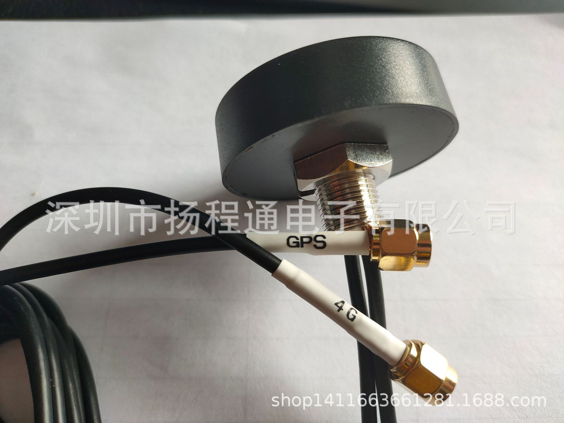 户外组合天线GPS+4G+WIFI机柜BD双频LTE天线圆形外置室外防水天线-阿里巴巴