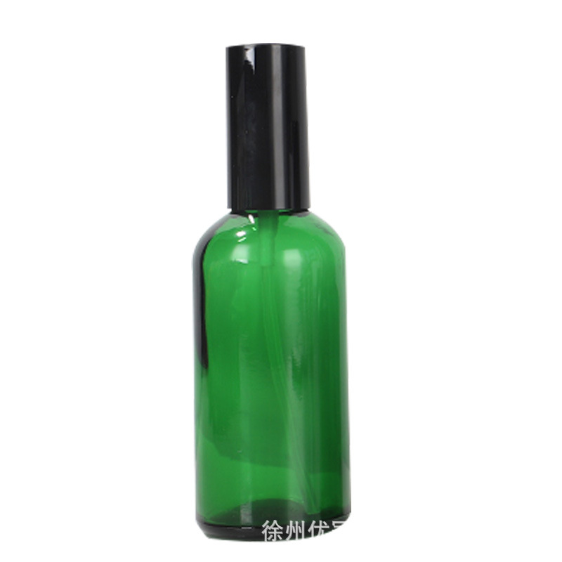 En stock 30ml botella de aceite esencial verde 10ml botella de vidrio líquido esencia cosmética botella de spray de perfume botella