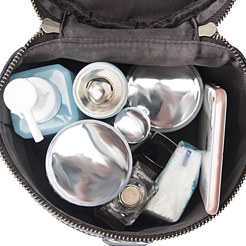 Nuova piccola borsa a tracolla a spalla singola versatile rotonda da donna in vera pelle, borsa per il trucco_voghion.com