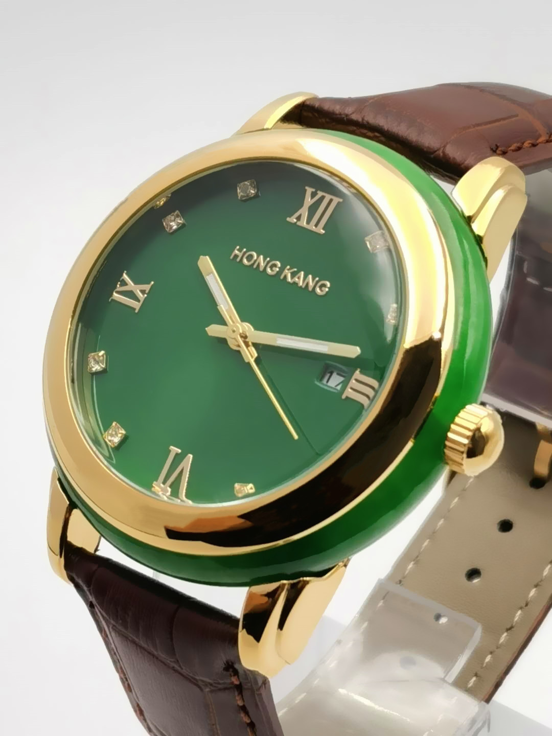 Genuine Hetian Jade Jade Jade Watch Natural White Jasper Watch Automatic Waterproof Watch State Guest Watch