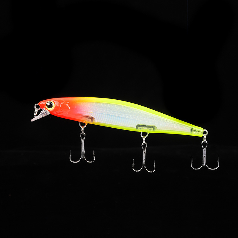 5 Colors Shallow Diving Minnow Lures Sinking Hard Plastic Baits Fresh Water Bass Swimbait Tackle Gear