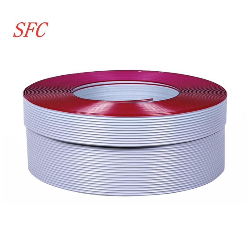 大量现货2651#28号10p灰排线10p铜线芯红边排线可压IDC