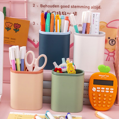Multifunctional Pen Holder Desk Organizer Student Gel Pen Sorting Box Dual Color Contrast Makeup Brush Eyebrow Pen Organizing Box T