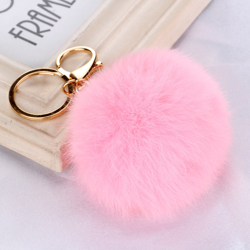 1 Piece Quantity Daily Occasion Korean Style Hairball Alloy Women's Bag Pendant Keychain