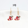 Christmas cartoon earrings, European style, suitable for import