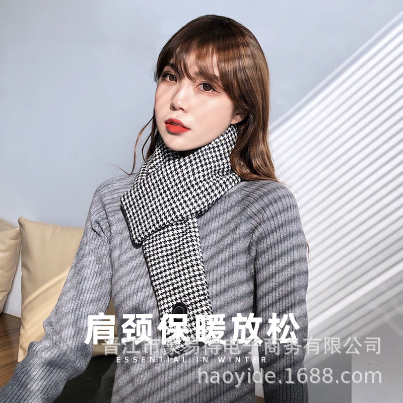 智能发热围巾户外冬天保暖充电加热围巾颈椎热敷带护颈加热围脖|ms