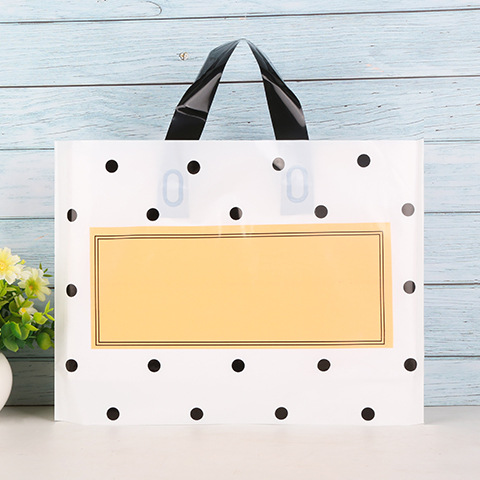 Bolsa de mano, bolsa para ropa, bolsa con logotipo impreso personalizado para ropa, bolsa de regalo, bolsa de cosméticos de plástico engrosado y duradero