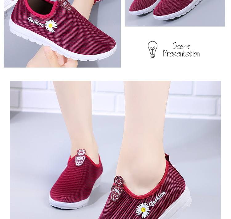 Ladies Athletic Shoes Tennis Shoes Sneakers Fabric Lightweight Footgear_voghion.com