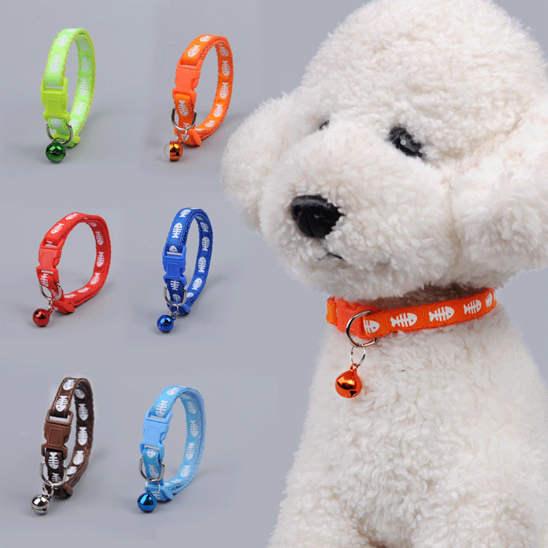 爆款猫狗铃铛项圈博美泰迪时尚铃铛项圈宠物外出猫犬通用铃铛项圈