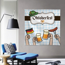Oktoberfest德国慕尼黑啤酒节挂布氛围装饰背景布亚马逊