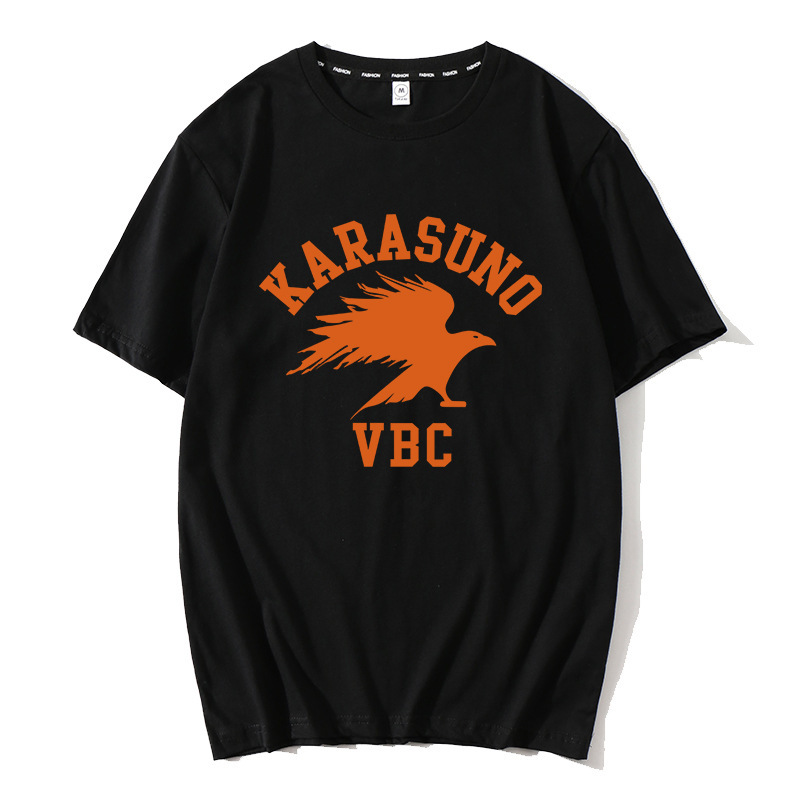 Anime Volleyball Junior Short-sleeved Men and Women Uno College Volleyball Department Sports T-shirt Summer Leisure Sports T-shirt