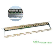 0.5U 19'��������ֱͨCAT6 FTP �⹤��24�����߼ܣ�����ּ��ӣ�