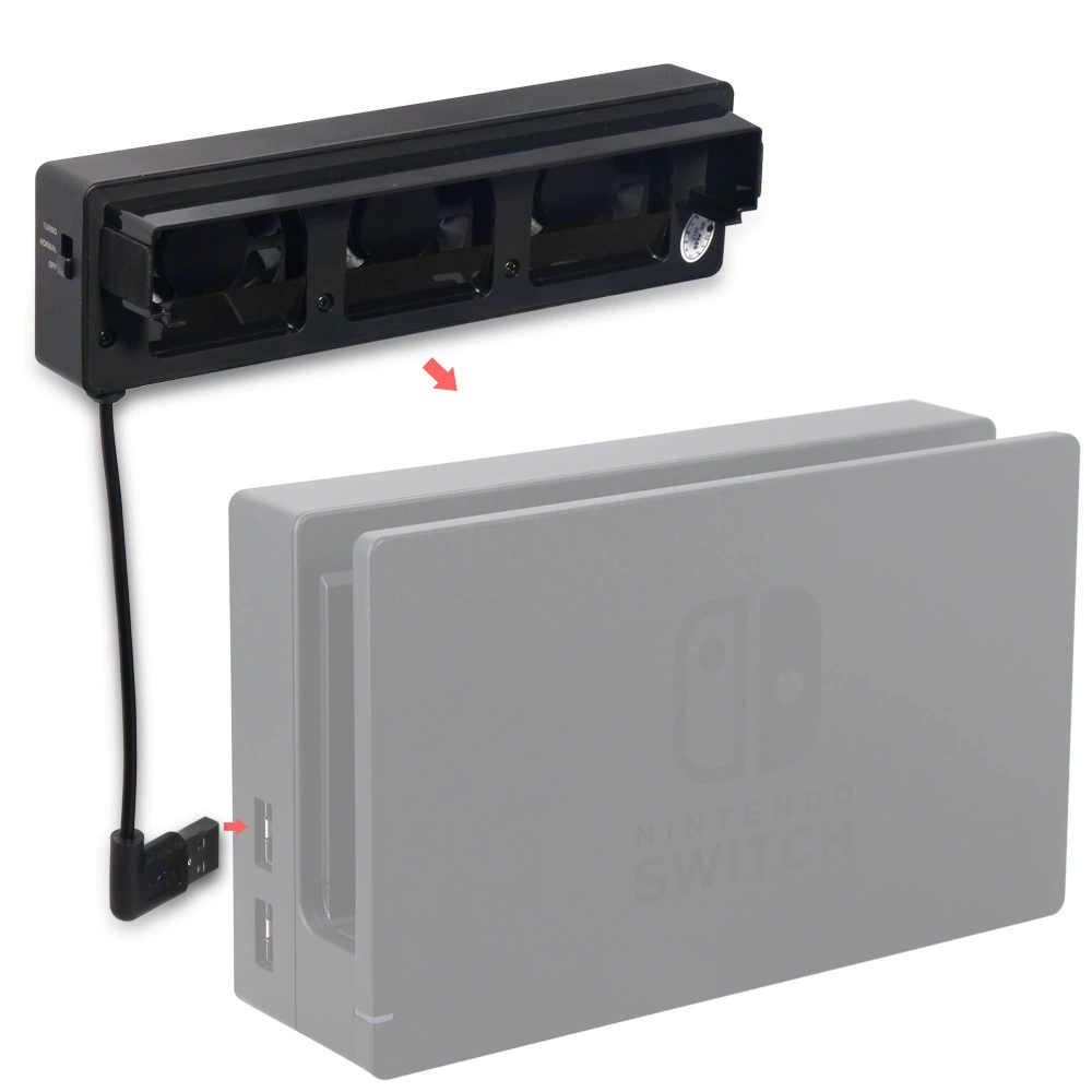 Охлаждающий вентилятор для Switch, турбокабель Nintendo Switch, вентилятор для контроля температуры, база-хост