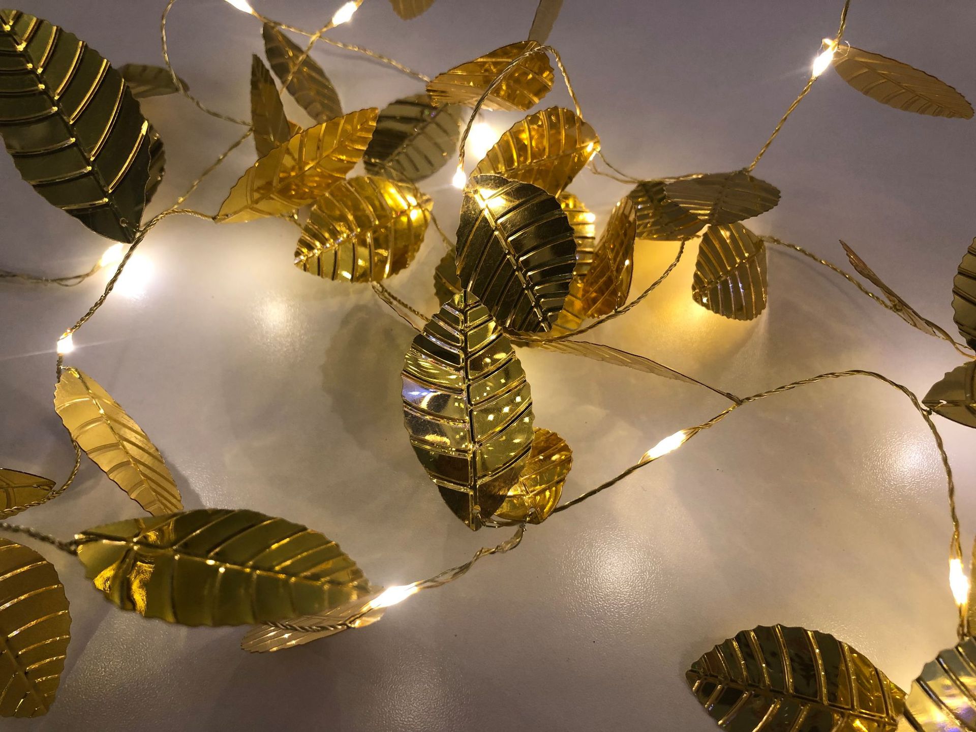 厂家直销LED铜线灯树叶配件鞭炮灯