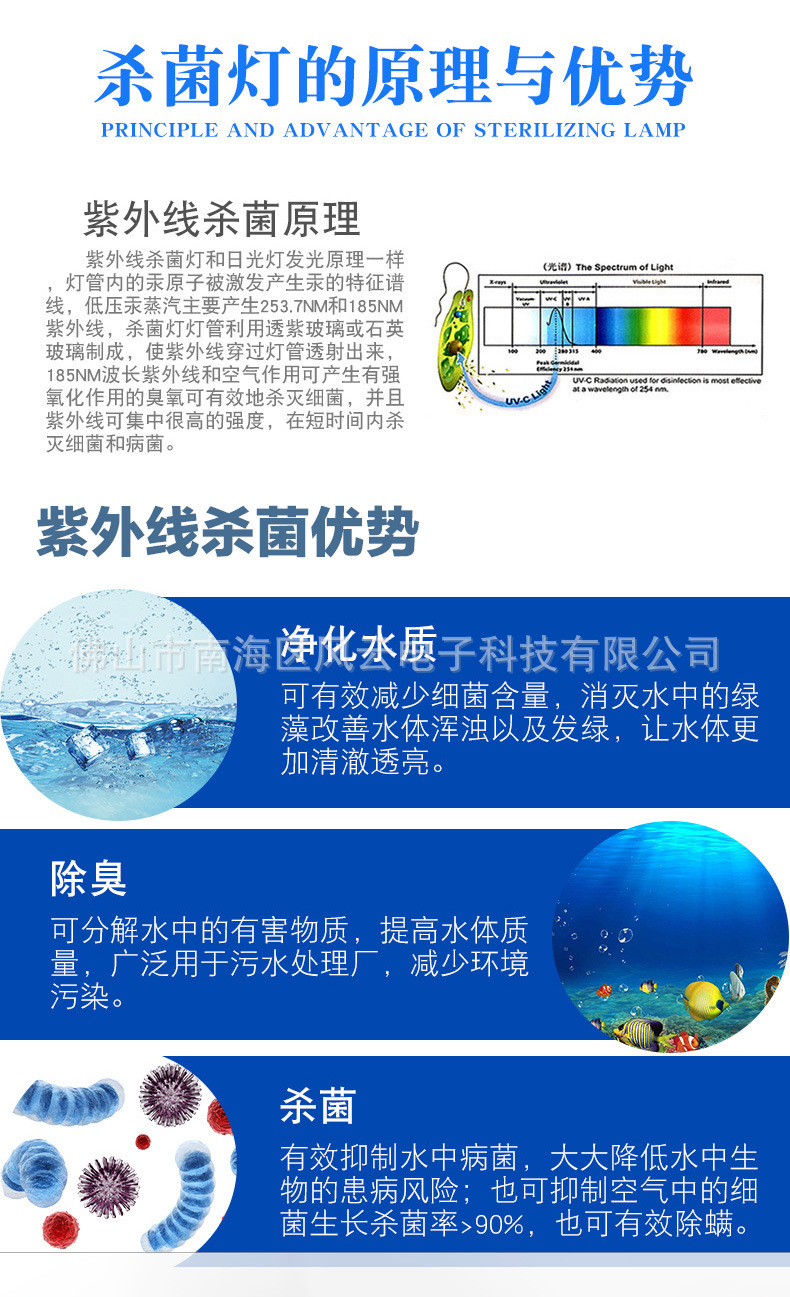 杀菌灯管_冷阴极紫外线杀菌灯管用无臭氧UV灯管8*80mm便携式消毒器车载消毒