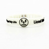 Football adjustable metal silica gel bracelet