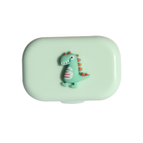 Korean style simple cute cartoon contact lens box ins creative contact lens companion box double box portable care box