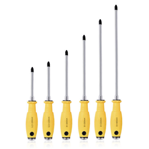 Full-steel chromium-vanadium steel center-shaft screwdriver, flathead and Phillips head, hammerable center-shaft screwdriver, manual tool, screwdriver knife