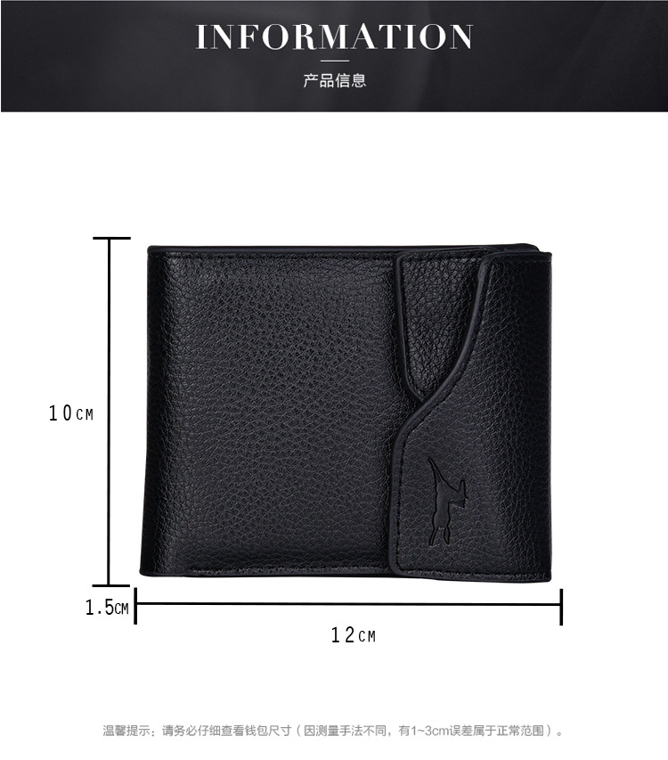 Foreign Trade Us Dollar Clip Driver's License Card Bag Pu New Cross-border Short Men Wallet display picture 8