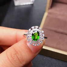 Ůʿ��ָ ��Ȼ͸�xʯ5*7mm925�y�Ƕ�دB��� ����L