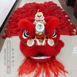 灯光狮羊毛南狮舞狮道具南狮醒狮舞龙舞狮道具佛山狮