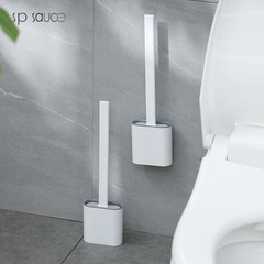 Japanese simple gap toilet brush without dead corners toilet silicone brush wall-mounted bathroom household cleaning brush
