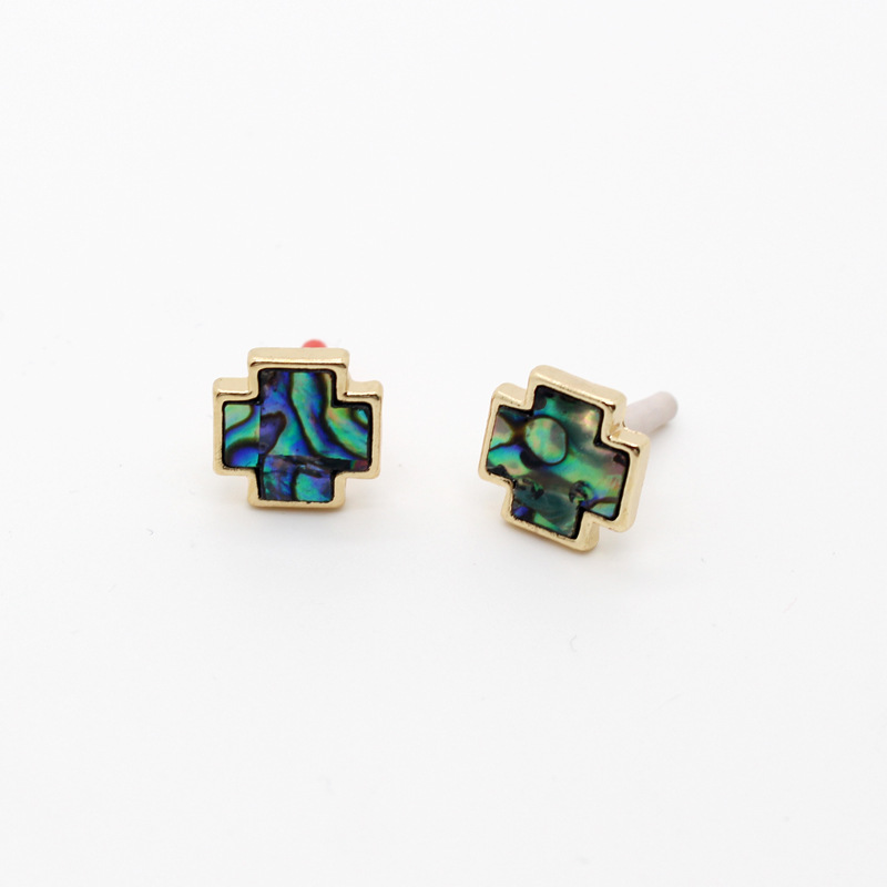 Korea Abalone Shell Triangle Shell Women's Earrings For Women Nihaojewlery display picture 2