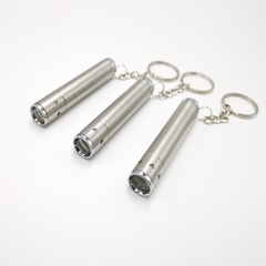 Mini stainless steel white light keychain flashlight key light promotion gift portable small