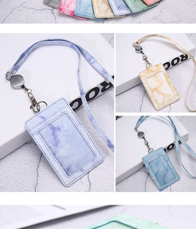 Unisex Solid Color Pu Leather Hook Loop Card Holders display picture 1