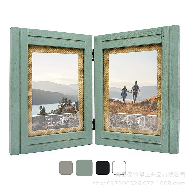 Two-Piece Wooden photo frame photo studio wedding photo frame turquoise blue collage old wood frame factory supply Two-Piece Wooden photo frame photo studio wedding photo frame turquoise blue collage old wood frame factory supply