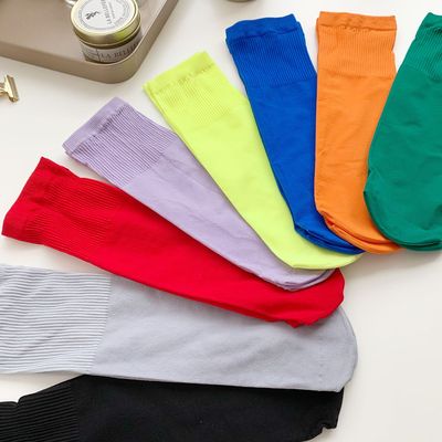 正品韩国进口短丝袜天鹅绒彩色时尚网红同款女袜子东大门潮袜批发|ru