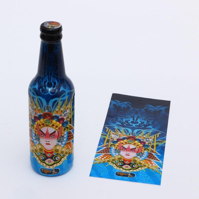 专业印刷鸡尾酒瓶全包PET标签