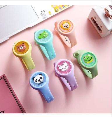 夏季閃光卡通防蚊兒童成人用戶外植物精油矽膠帶燈手環